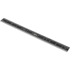 SPI 13-895-8 EZ-View Rigid Steel Rule: 3R Graduation, 1" Wide x 12" Long