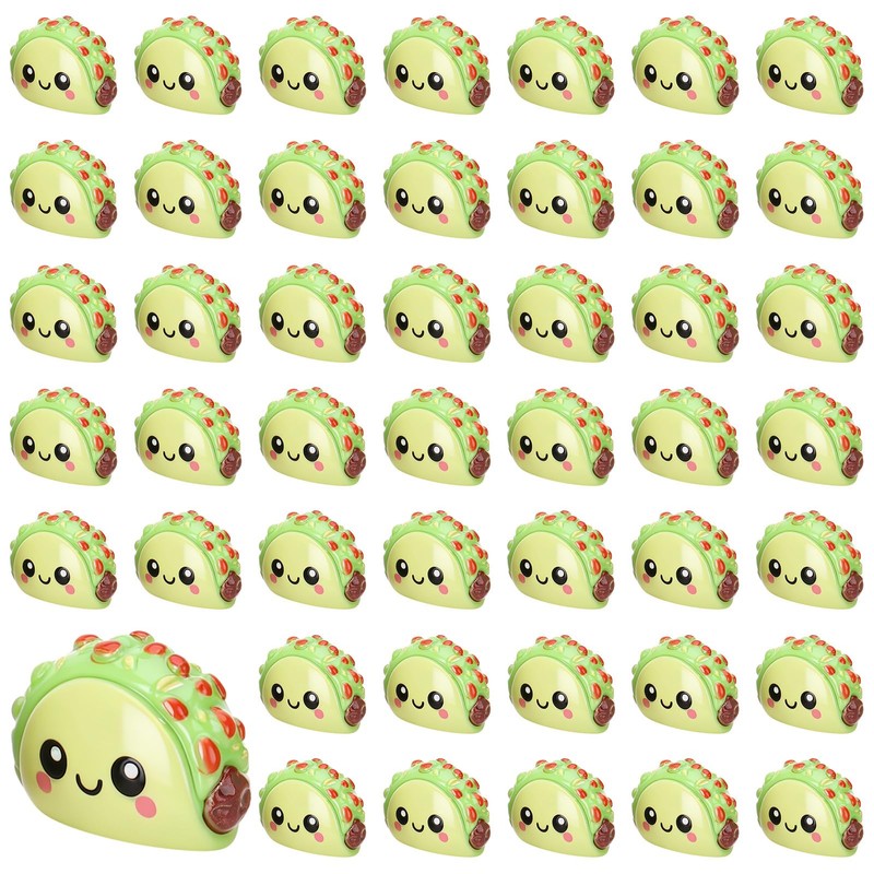 GGSTDDUP 50pcs Emotional Taco Bulk, Mini Resin Tacos Decor