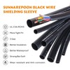 SUNNAREPOON Black Wire Harness Tubing, Car Unshrinkable Insulation Cord Sleeve