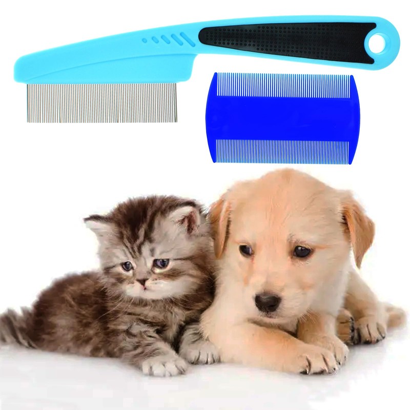 Dog Comb Flea Comb Fine Tooth Tear Stain Grooming Comb