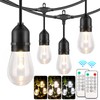 Mlambert 3 Color Outdoor LED Dimmable String Lights for Patio