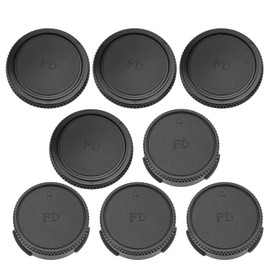 Mxzzand 4pcs Camera Front Cap+4pcs Rear Lens Cap for FD Mount Lens Body Front Webcam Lens Cover Lens Protector Cover