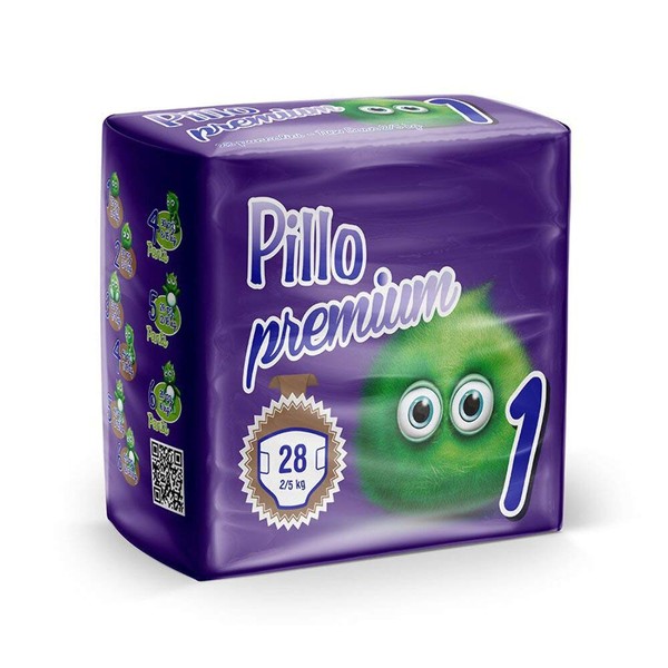 Pillo Maxi Nappies Size 1 (2kg - 5kg) Premium Dryway,