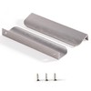Satanga Brushed Nickel Pack of 2 Edge Finger Pulls for