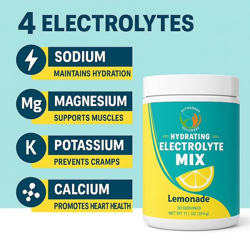 Electrolyte Powder – Zero Sugar Lemon Hydration Mix | 90