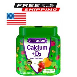 Vitafusion Calcium + D3 Vitamin Gummies, 200 ct.