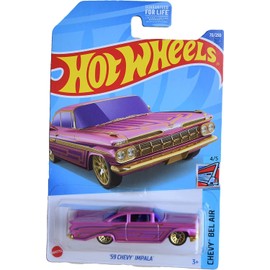 Hot Wheels '59 Chevy Impala, Chevy Bel Air 4/5 - Rosa