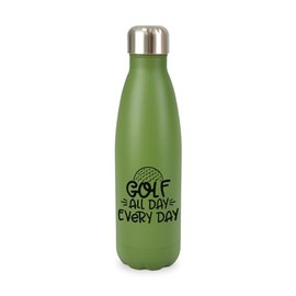 New Spirit Original Golf all day everyday golfer golfing screw top lid stainless steel water bottle drinks cup water bottle refill cute fun explore travel