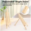 2 Pack Mini Easel Stand 19x28CM Adjustable Tabletop Easel Art