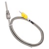 K Type Thermocouple Sensor 1/8 NPT 80mm Temperature Probe Yellow