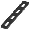 GBGS 20 PCS 4-1/4" Black Flat Straight Brace Brackets,Slotted Slightly