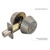 Design House Double Cylinder Deadbolt Lock, Oil Rubbed Bronze Front