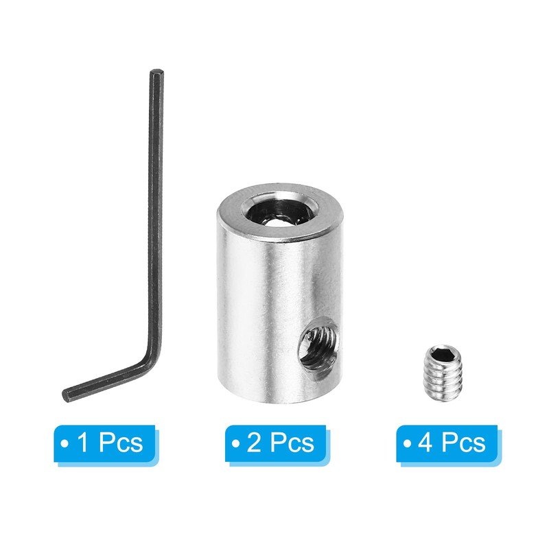 PATIKIL 2pcs 6mm Hole Wire Rope Clip Set 304 Stainless