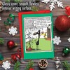 NobleWorks - Cartoon Christmas Note Card with Envelope (4.63 x
