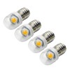 Ruiandsion 4pcs E10 LED Bulb 6V 0.6W 5050 1SMD White