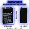 PowerStar 2 Year Warranty 2 Pack 6 Volt 4.5AH Rechargeable