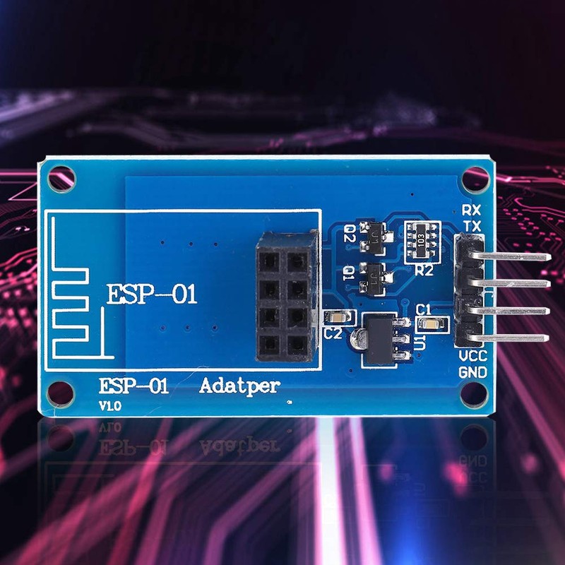 2Pcs ESP8266 WiFi Wireless Adapter Module 3.3V 5V ESP-01 Transparent