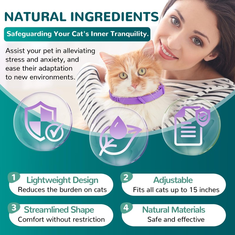 Trail Tail Calming Collar for Cats, Cat Calming Collars for