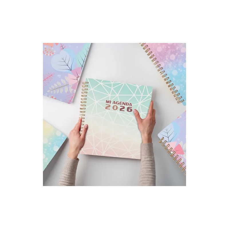 Agenda Diaria Con Espiral Ejecutiva Con Diseño A5 Koovi GEOMETRIA