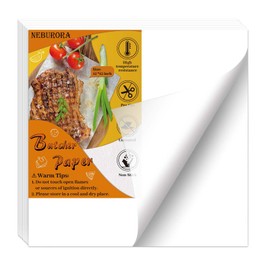 NEBURORA 70 Pcs White Butcher Paper 12 x 12 inch No Wax Disposable Butcher Paper Precut Square Wrapping Paper for Sublimation Smoking Meats