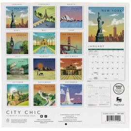NIQUEA.D City Chic 2025 Wall Calendar