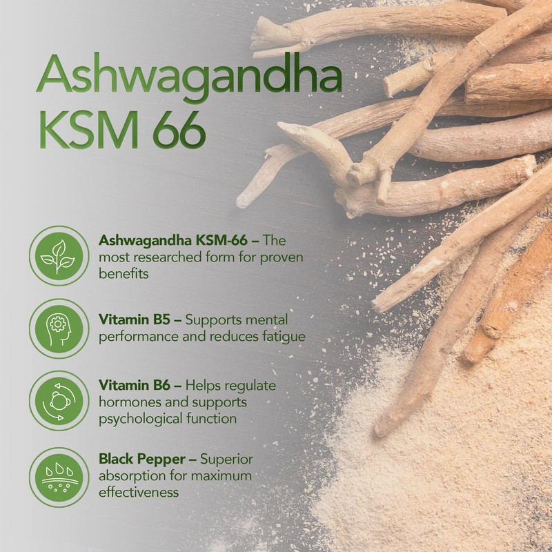 Zipvit Ashwagandha KSM 66 2000 mg with Vitamin B6, B5