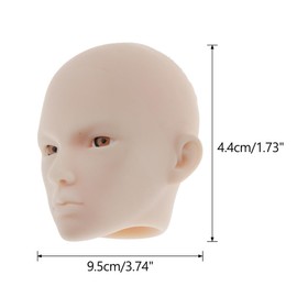 F Fityle 1/6 Doll Head Carving Head Male Doll Head Sculpt Figure Head BJD Doll DIY