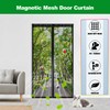 Magnetic Door Curtain Magnetic Flyscreen Door Cover Bug Mesh Curtain