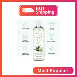 Please reach out to seller to confirm compatibilit KinRose Care, 12oz Organic Aloe Vera Gel for Face, Skin, Hair & Sunburn Relief -