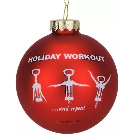 Tree Buddees Wine Opener Holiday Workout Funny Glass Christmas Ornament Xmas