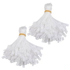 7 Inch 2000 Pcs Nylon Hang Tag String with Plastic Lockers,Snap Lock Pin Loop Fastener Hook Ties Tag Strings,Easy and Fast to Attach for Clothes Tags,Price Tags,Shoes Snap Lock,Luggage Label(White)