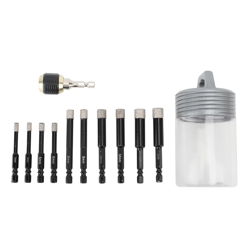Diamond Drill Bits Set Hex Shank Diamond Hole Saw Kit
