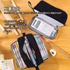 Large Capacity Pencil Case with Mesh Pocket, Double Zipper for