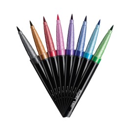 BIC BodyMark Temporary Tattoo Markers Brush Tip Assorted Colors Pack Of 8 Marker