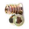 Haosie Threaded Inserts, 20PCS M6*15mm Zinc Plated Carbon Steel Hex