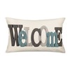 Fukeen Welcome Lumbar Throw Pillow Covers Farmhouse Rustic Decorative Rectangular/Waist