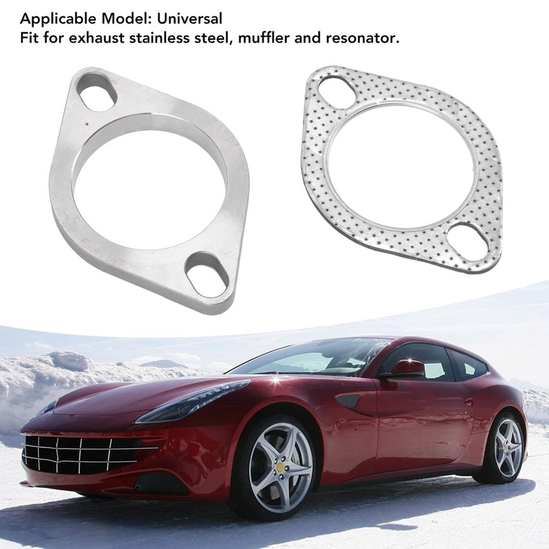 2PCS 2 2.5in Exhaust,Flanges,2PCS 2 2.5in Exhaust Flange Contion Kit