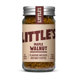 Little’s Maple Walnut Flavored Instant Coffee - No Added Sugar, Freeze-Dried Coffee Instant Flavored Coffee 1.76 Ounces, 14 Servings Per Jar