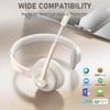 Wireless Headset, Bluetooth Headphones with Microphone Noise Canceling & USB