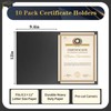 10 Packs Certificate Holders, Black Certificate Covers, Diploma Holders, Certificate