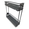 Extraíble De Cocina Para Gabinete De 15cm Cierre Suave Gris Gris Derecho