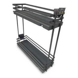 Extraíble De Cocina Para Gabinete De 15cm Cierre Suave Gris Gris Derecho