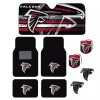 ATLANTA FALCONS 4pc CARPET FLOOR MAT / SUNSHADE / 2pc