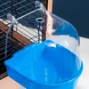 OKONOS Transparent Bird Bath Tub Splash-Proof Cage Hanging Bathing Box