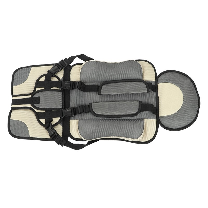 Children Safety Seat Simple Car Portable Seat Foldable Adjustable Strap