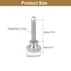 sourcing map M4x20mm Knurled Thumb Screws, 5pcs 304 Stainless Steel