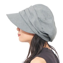 CHARM Women's Medical Hat, Spring and Summer, UV Protection, One Size Fits All / 3 Colors Available, gray