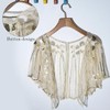 YeeHeen 1920s Shawl Sequin Beaded Evening Cape Cover Up Sparkly
