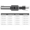 5 Piece Countersink Drill Bit Set for Wood 5/16 Inch