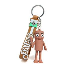 Italian Brainrot Keychain,Figurine Keychain,Cute Bag Charms,Tralalero Tralala Collection Key Chains,Gifts for Fans (Tung Tung Tung Sahur)